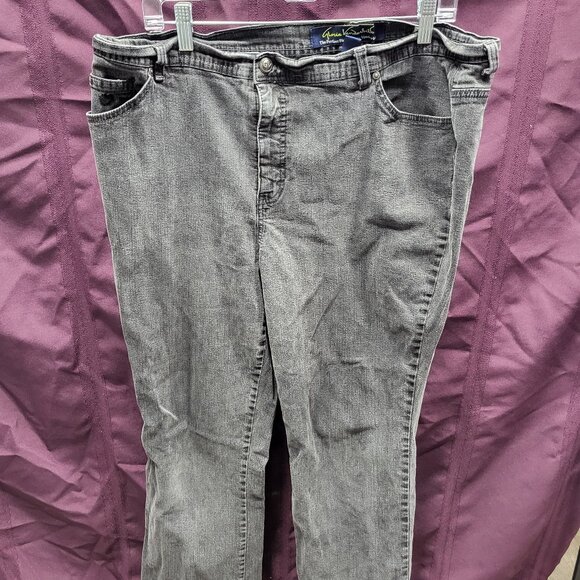 Washed out Black Jeans Plus Size - Picture 1 of 8